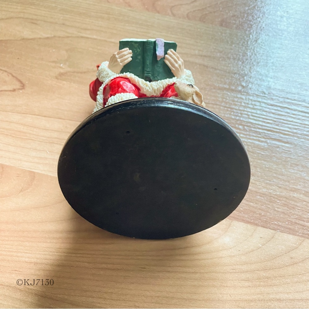 Vintage Artmark Chicago Treasury Of Gifts Ceramic Santa Claus Reading List - Picture 8 of 10
